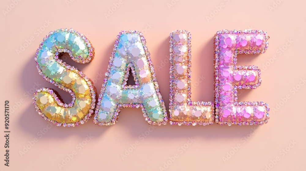 word SALE discount on plain pink background black Friday colorful