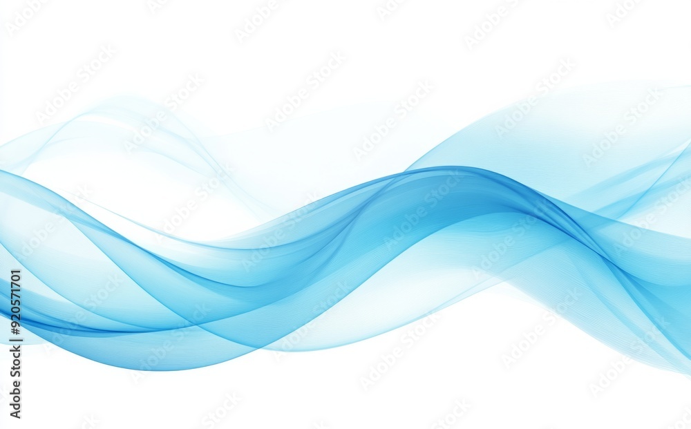 Fototapeta premium Abstract blue wave background with copy space.