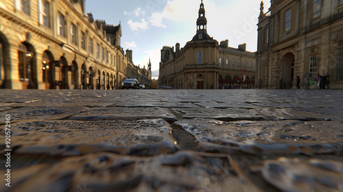Urban Charm, Walkways with Elegant Classic City Backdrops