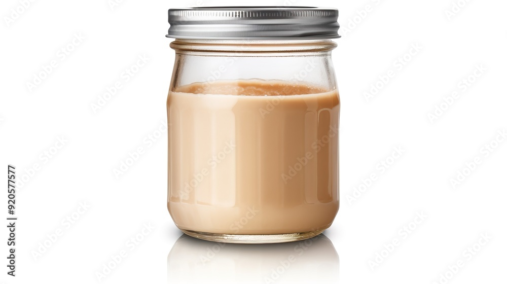 glass of milk isolated on white