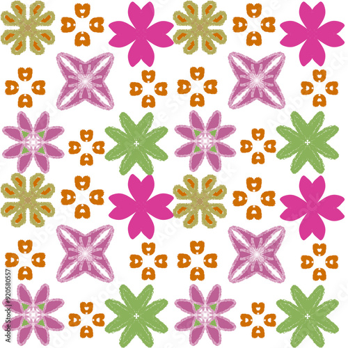 seamless pattern with flowers