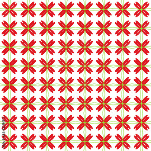 seamless pattern with red hearts