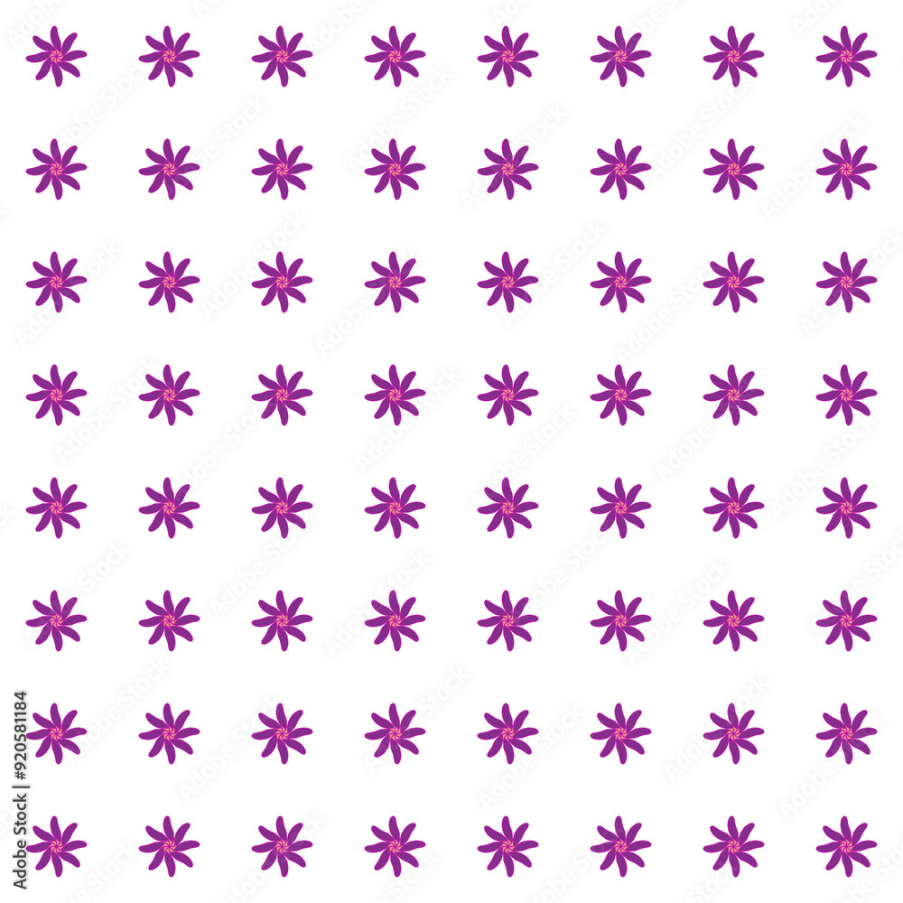 seamless pattern with pink flowers