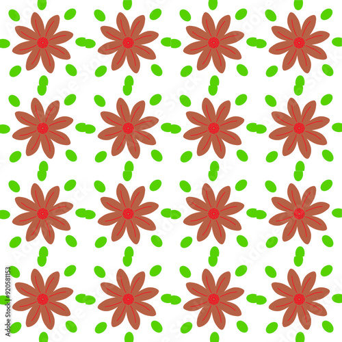 seamless pattern with flowers
