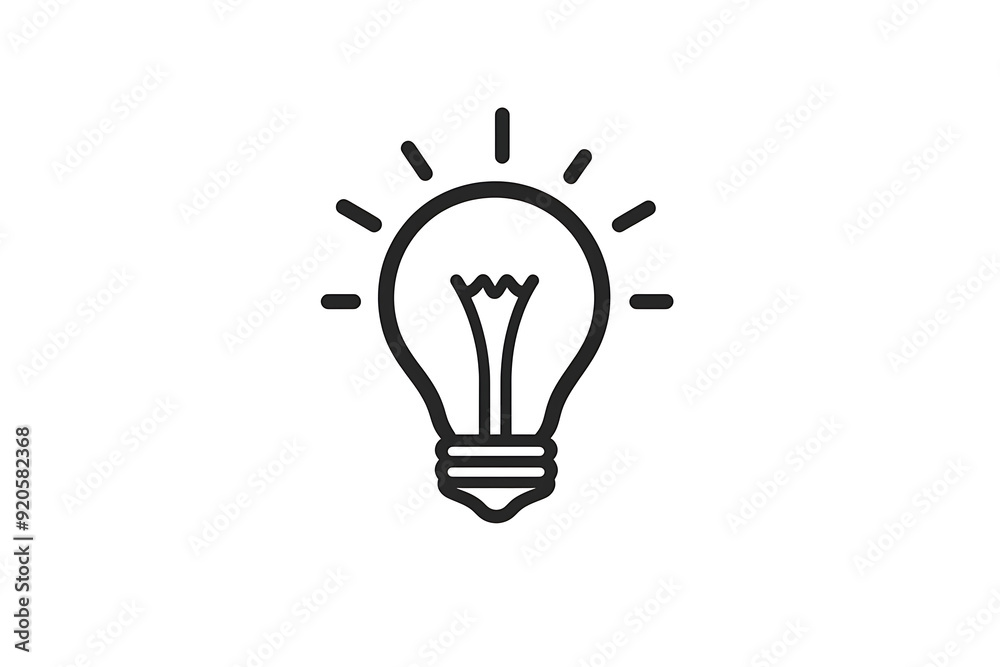 An icon of a light bulb symbolizing an idea, characterized by a simple and clean design. An icon of a light bulb symbolizing an idea, characterized by a simple and clean design.