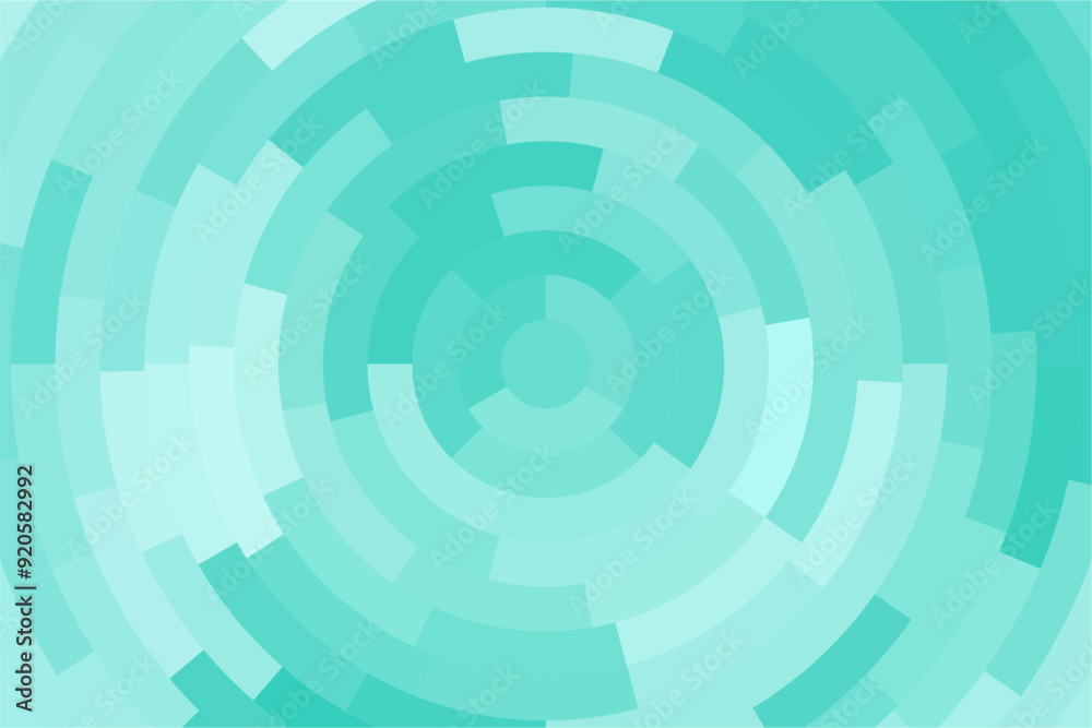Mosaic tosca circle background. Gradient abstract rounded pixel background. 