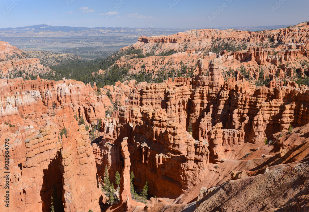 Bryce Canyon National Park. Hoodoos rock spires left standing by erosion. Utah. USA. Bryce Canyon National Park. Hoodoos rock spires left standing by erosion. Utah. USA.