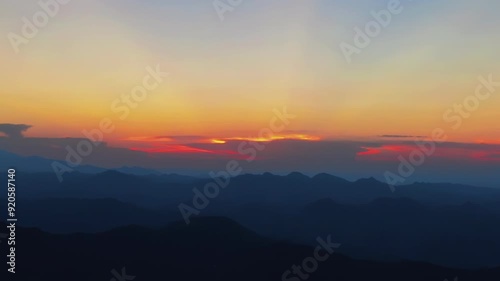 Wallpaper Mural Spectacular sunset at the airport features cirrocumulus and beautiful sky with burning clouds a striking appearance resembling fire providing an ideal backdrop for a copy space image Torontodigital.ca