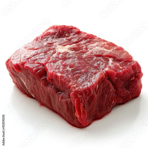 fresh raw beef steak on white background14 photo