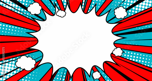 Comic style background. Design element for poster, card, banner, comic book, flyer.