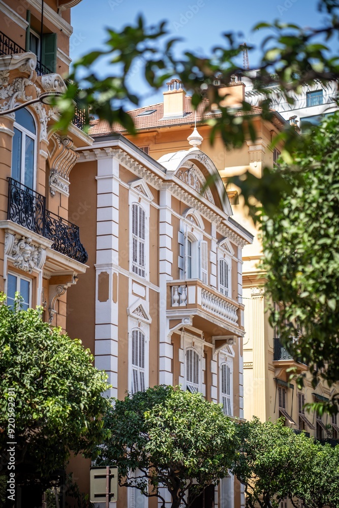 Fototapeta premium facade of a building in barcelona