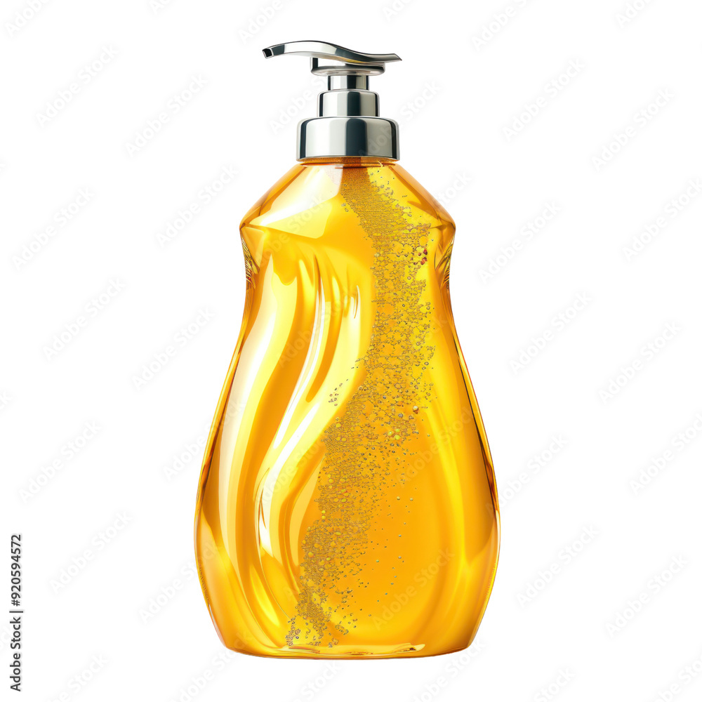 Baby shampoo isolated white background, without shadow, single object, detailed, PNG dicut style.