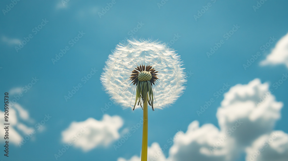 dandelion against the sky dandelion against the sky