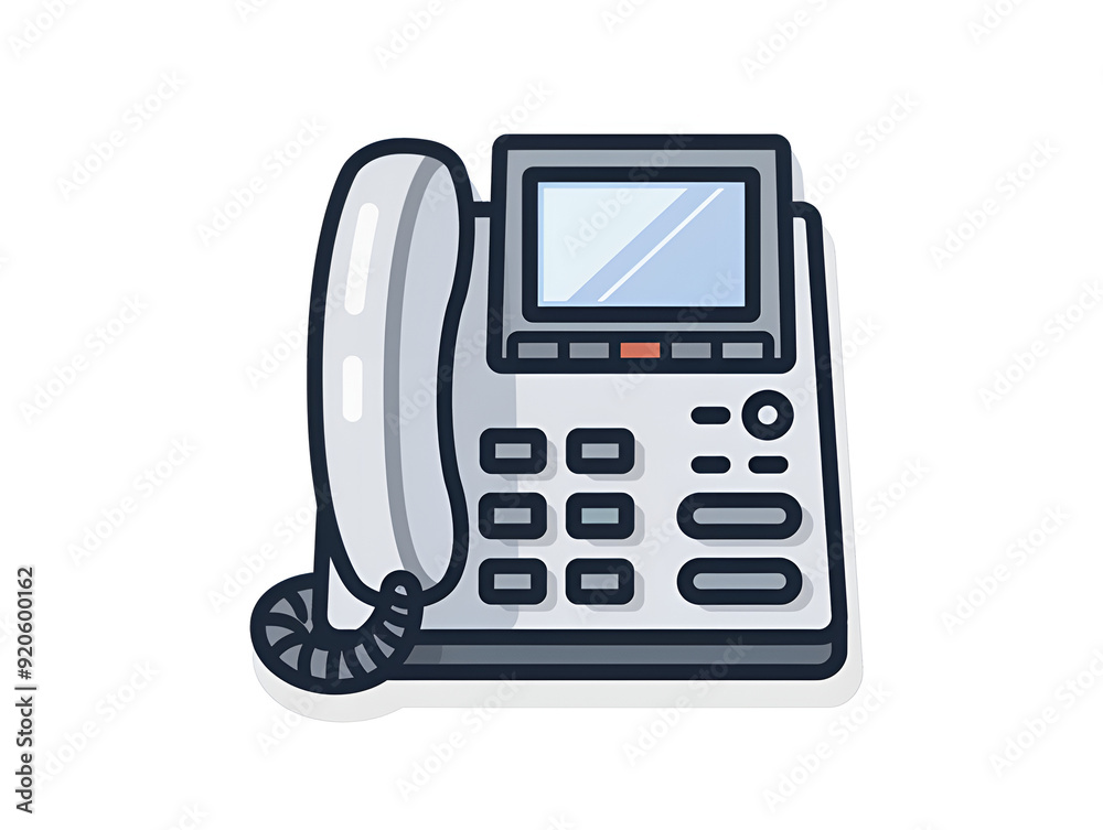illustration of a telephone, Generative AI illustration of a telephone, Generative AI