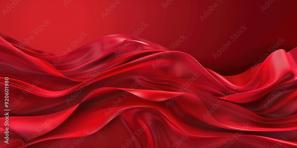 Abstract Red Silk Drape Abstract Red Silk Drape