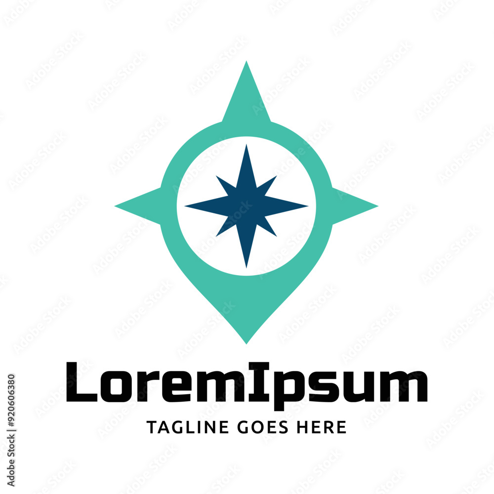 Compass Global Globe Earth Adventure GPS navigation logo design. Vector Illustration Compass Global Globe Earth Adventure GPS navigation logo design. Vector Illustration