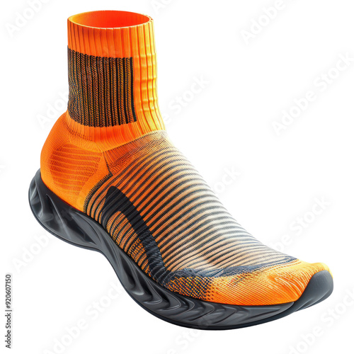Running socks isolated white background, without shadow, single object, detailed, PNG dicut style