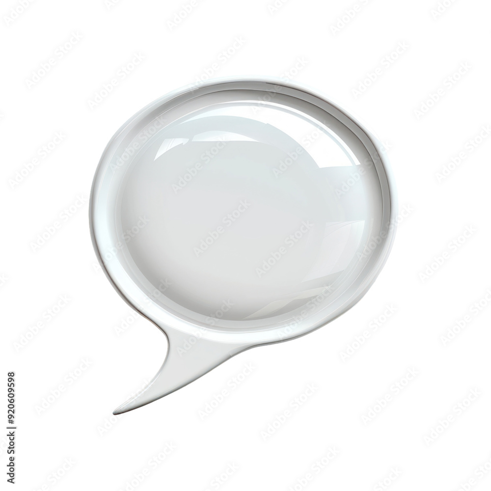 Speech bubble isolated white background, without shadow, single object, detailed, PNG dicut style Speech bubble isolated white background, without shadow, single object, detailed, PNG dicut style
