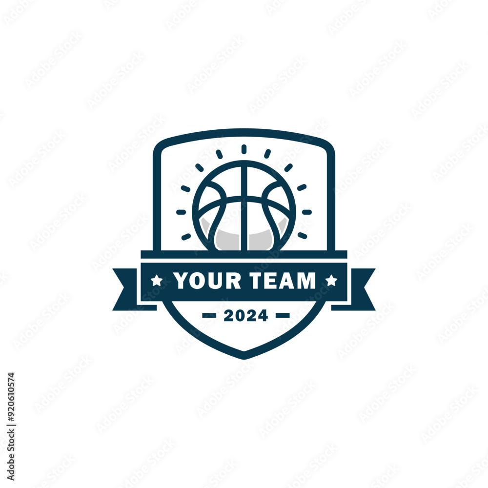 Basketball logo vector template illustration Basketball logo vector template illustration