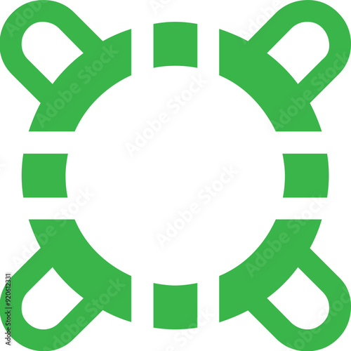 Obraz na plátně Life saver icon logo design