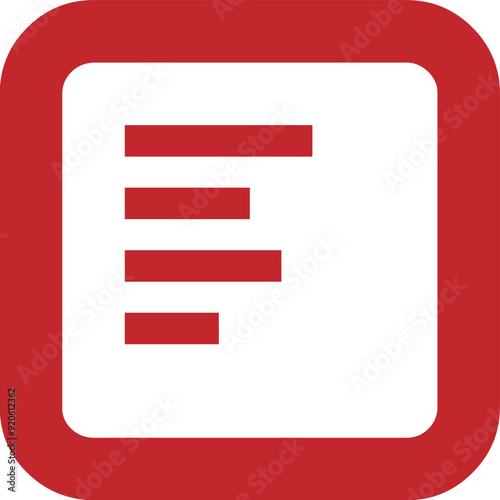 Left align icon logo design