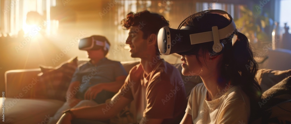 Obraz premium Virtual connections: Connecting realities