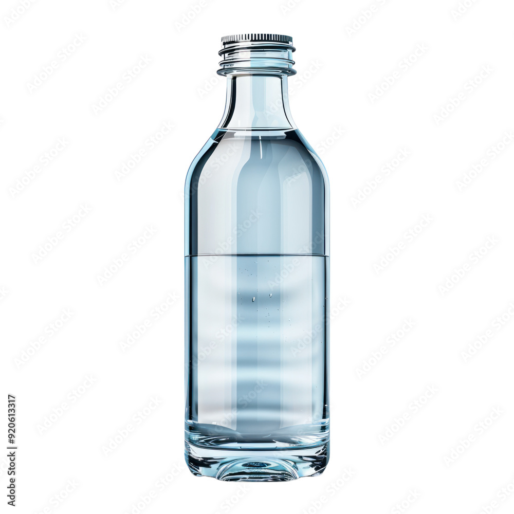 Water bottle isolated white background, without shadow, single object, detailed, PNG dicut style. Water bottle isolated white background, without shadow, single object, detailed, PNG dicut style.