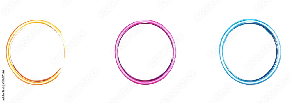 Round light frame isolated on transparent background Round light frame isolated on transparent background