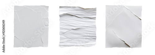 Wallpaper Mural Ripped paper pieces isolated on transparent background Torontodigital.ca