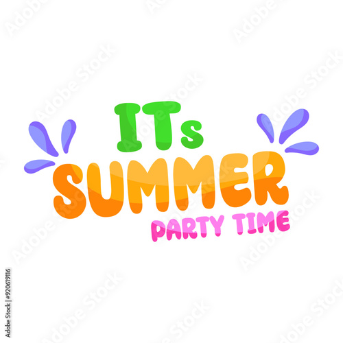 A beauty sticker of summer vibes

