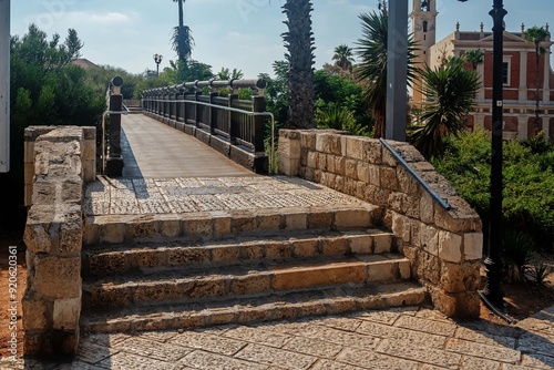 Abrasha Park and Wishing Bridge in Tel Aviv Israel photo