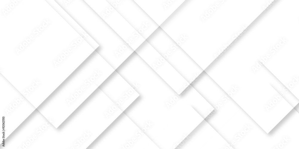 White geometric overlapping square pattern. Vector illustration technology background with shadow. Modern minimal and clean white background with realistic line. light silver background modern design. White geometric overlapping square pattern. Vector illustration technology background with shadow. Modern minimal and clean white background with realistic line. light silver background modern design.
