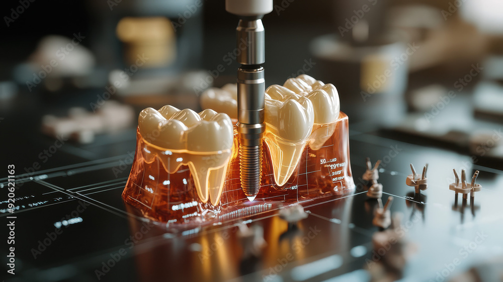 3D printing dental teeth prosthetic model with precise detail ...