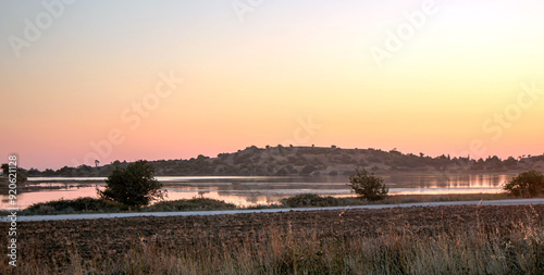 sunrise over the lake photo