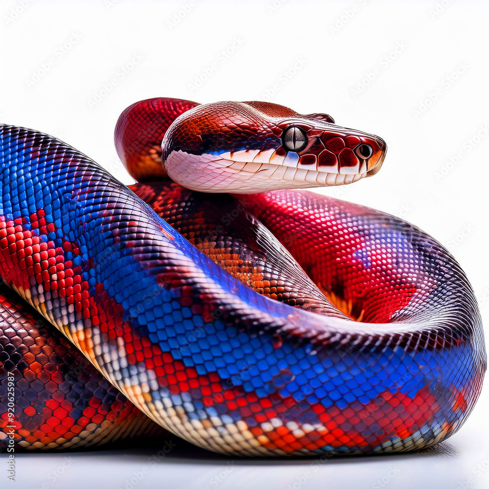 boa, coloré, couleuvre, reptiles, python, originale, animal, faune ...