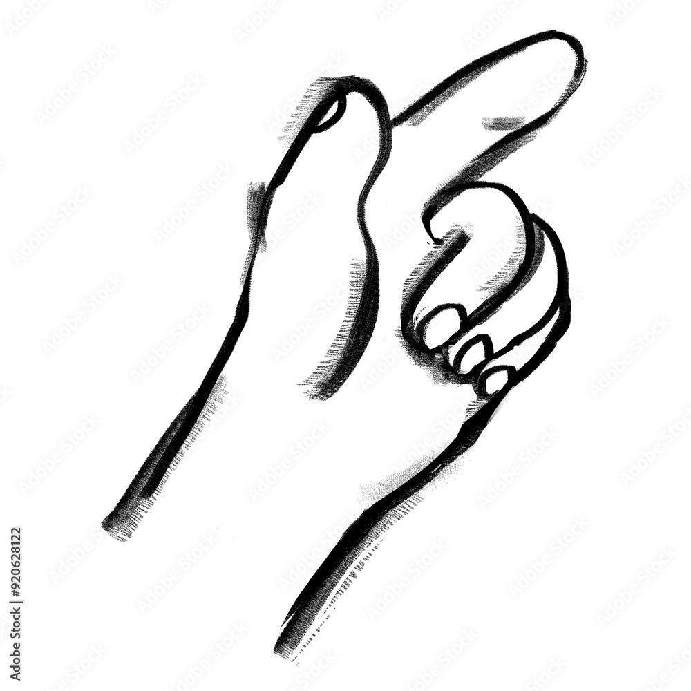 Hand pointing finger png, gesture doodle, transparent background Hand pointing finger png, gesture doodle, transparent background