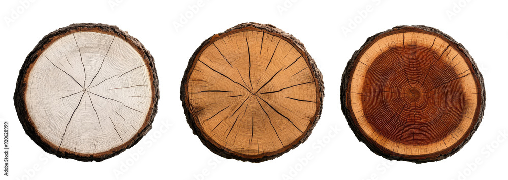 Cross section of tree trunk isolated on transparent background Cross section of tree trunk isolated on transparent background
