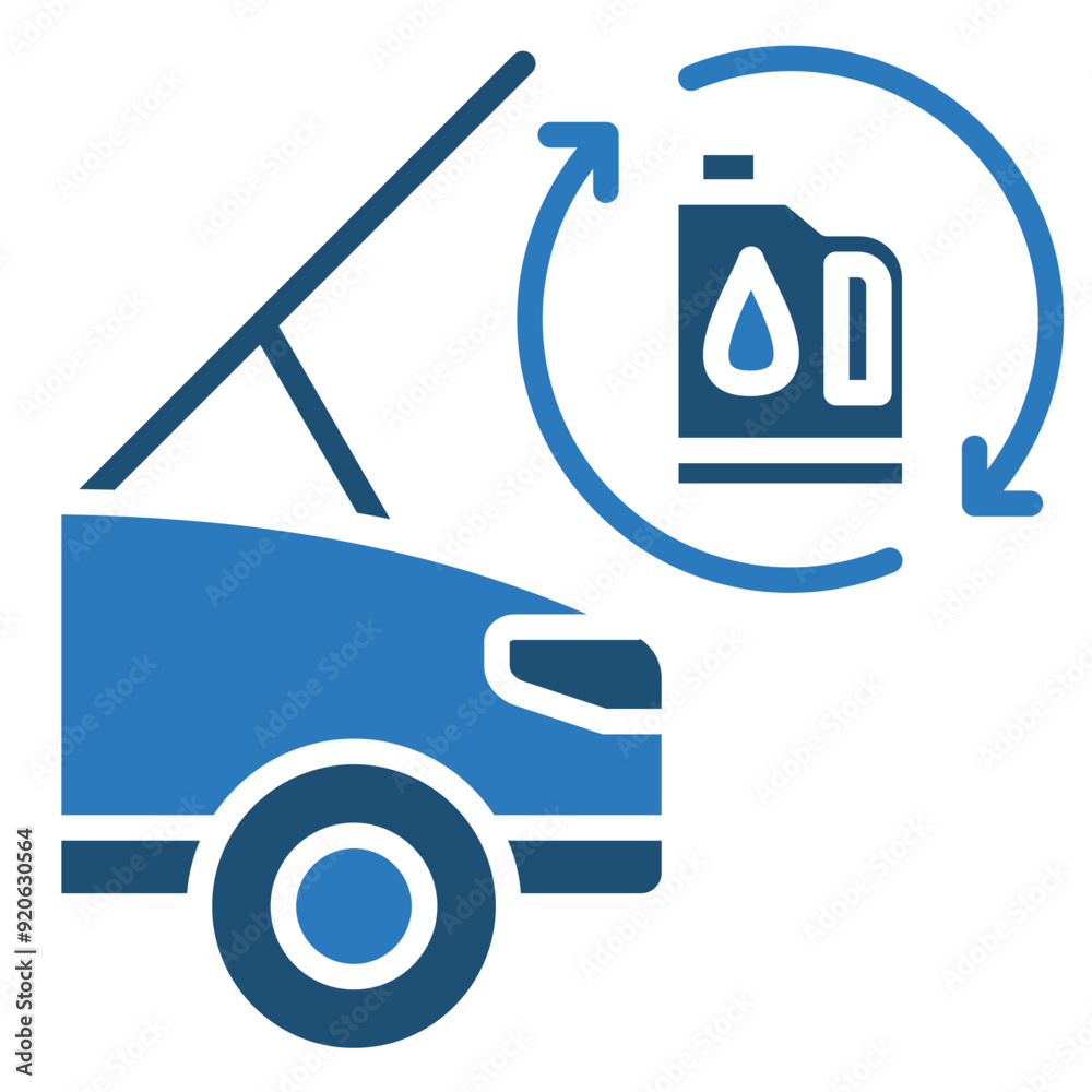 Fototapeta premium Oil Change icon