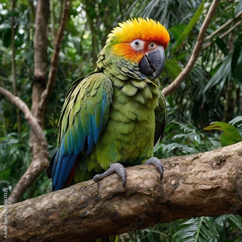 South Africa Parrot setting on rock Side view high 4k Wallpaper Stock Photos Pictures generated Ai