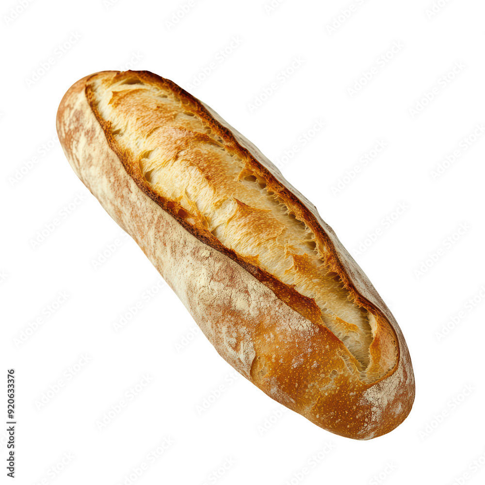 Delicious, freshly baked baguette with a golden crust and soft interior, perfect for sandwiches or as a side with meals. PNG, Transparent, No Background Delicious, freshly baked baguette with a golden crust and soft interior, perfect for sandwiches or as a side with meals. PNG, Transparent, No Background