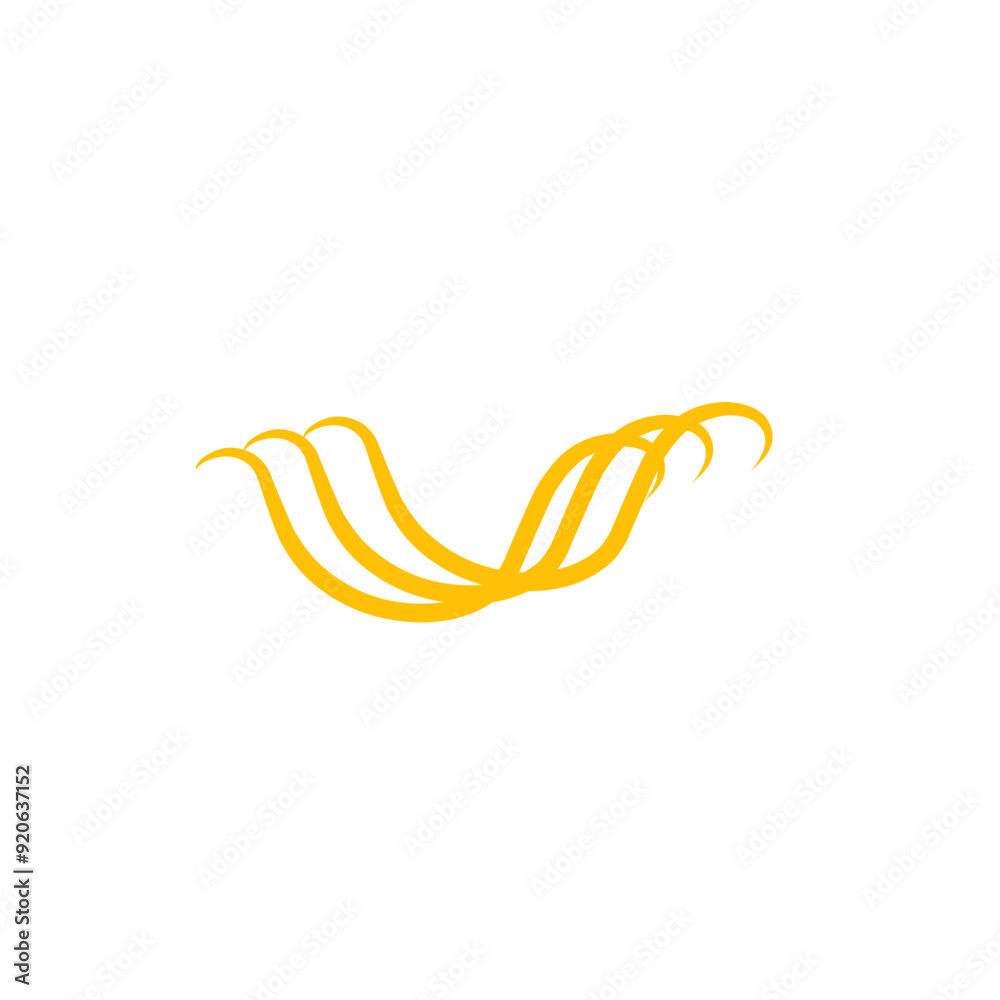 Obraz premium curved wave line