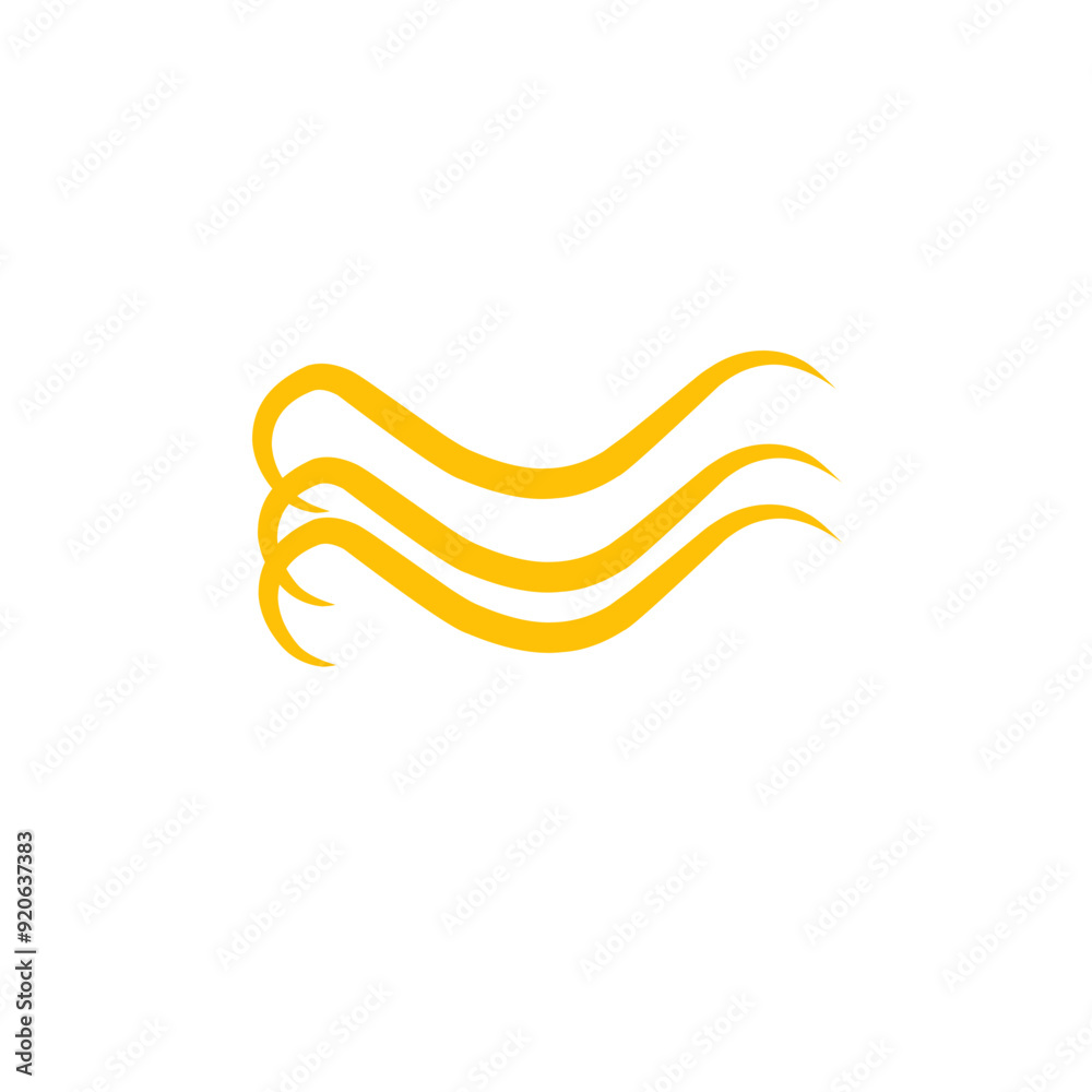 Fototapeta premium curved wave line