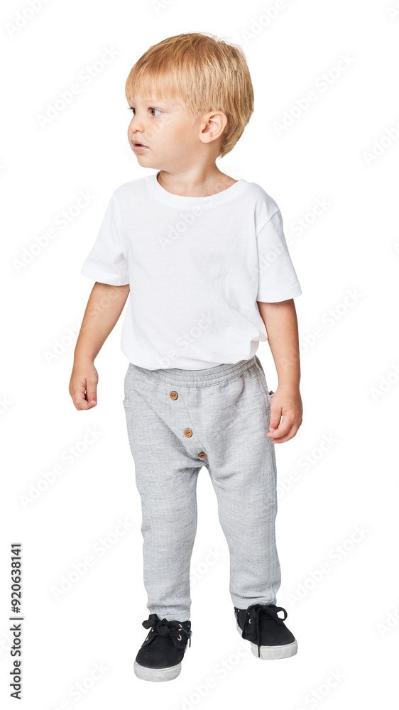 Png kid's tee with sweat pants mockup fullbody Png kid's tee with sweat pants mockup fullbody