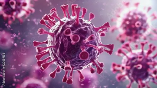 Division of cancer cells. Proliferation of a malignant tumor
