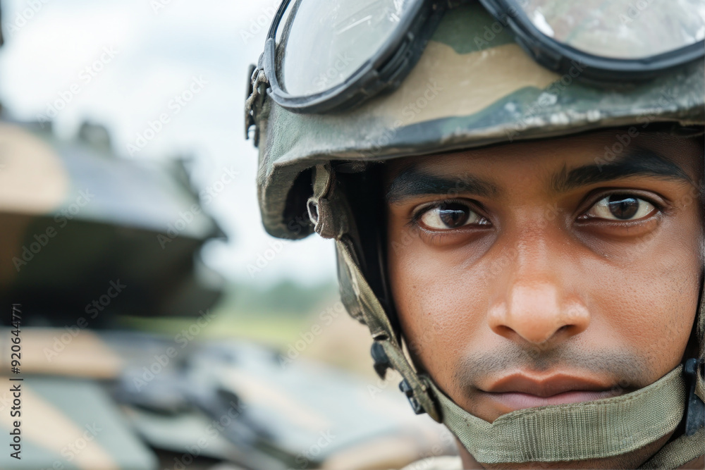Indian soldier military army in camouflage uniform at conflict war Indian soldier military army in camouflage uniform at conflict war