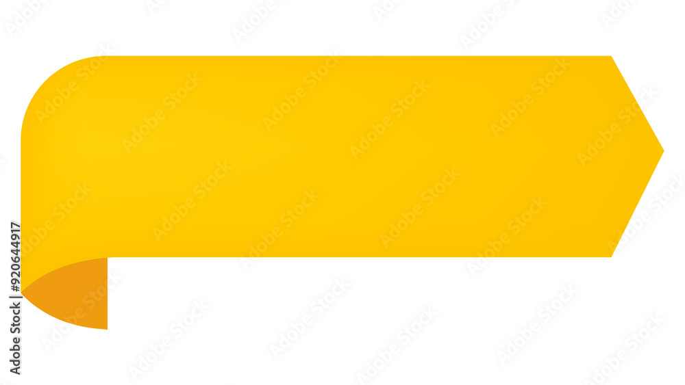 Banner png sticker, yellow transparent printable clipart text space Banner png sticker, yellow transparent printable clipart text space