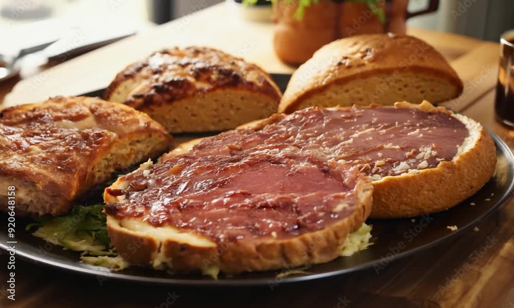 Rustic Kitchen Haven: Hearty Lunch in Warm Sunlight Rustic Kitchen Haven: Hearty Lunch in Warm Sunlight