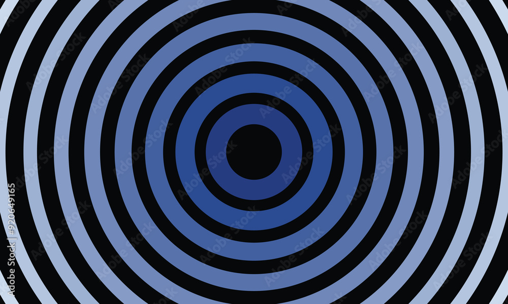 Fototapeta premium Black and blue spiral background