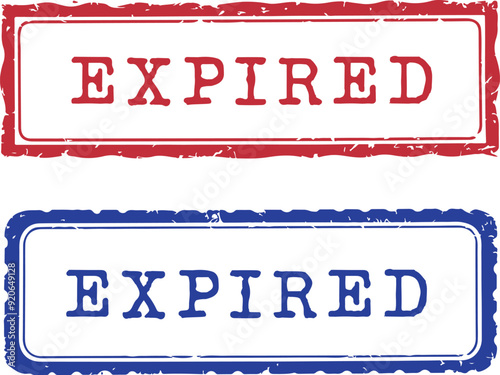 Expired Rubber Stamp Vector Bundle