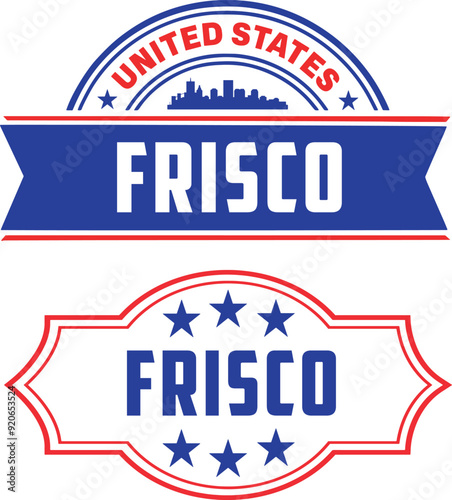 Photos Frisco Texas Vector Set